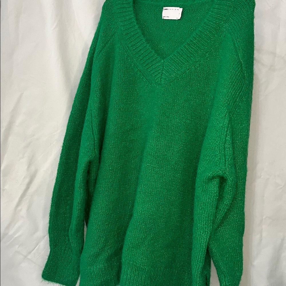 ASOS Green V-Neck Sweater